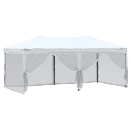 vidaXL Folding Party Tent with Sidewalls White 3x6 m - 12922