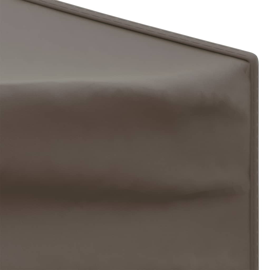 vidaXL Folding Party Tent with Sidewalls Taupe 3x6 m - 12928