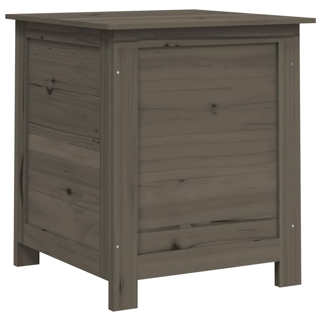 vidaXL Outdoor Cushion Box Anthracite 50x50x56 cm Solid Wood Fir