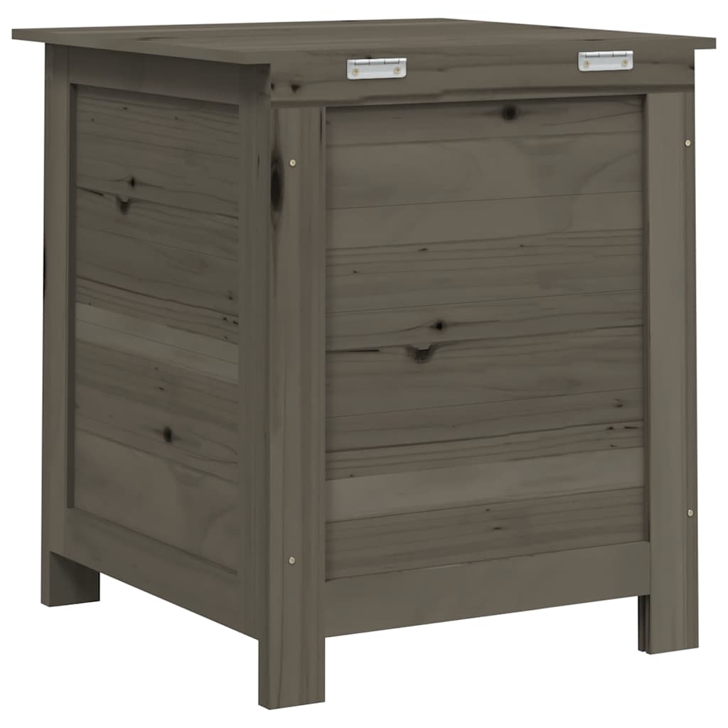 vidaXL Outdoor Cushion Box Anthracite 50x50x56 cm Solid Wood Fir