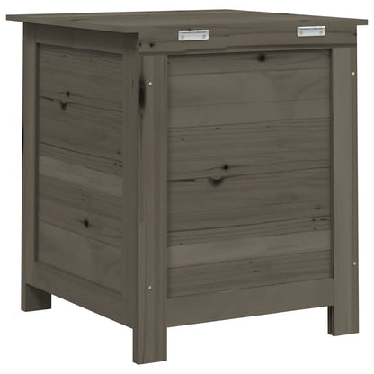vidaXL Outdoor Cushion Box Anthracite 50x50x56 cm Solid Wood Fir