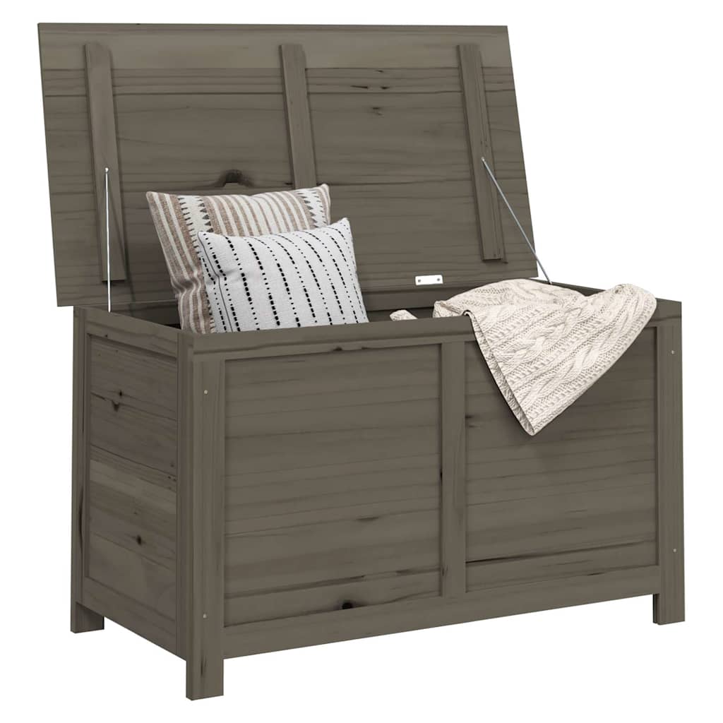 vidaXL Outdoor Cushion Box Anthracite 100x50x56 cm Solid Wood Fir