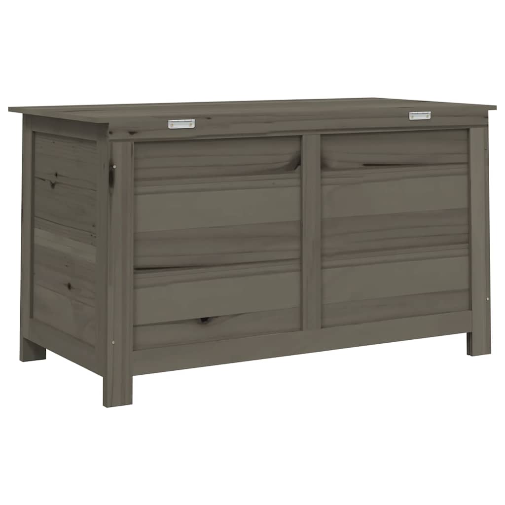 vidaXL Outdoor Cushion Box Anthracite 100x50x56 cm Solid Wood Fir