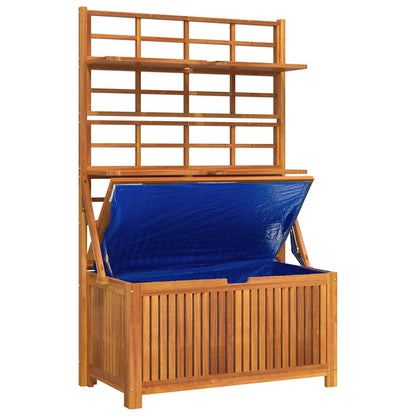 vidaXL Storage Box with Trellis 99x50x160 cm Solid Wood Acacia - Brown