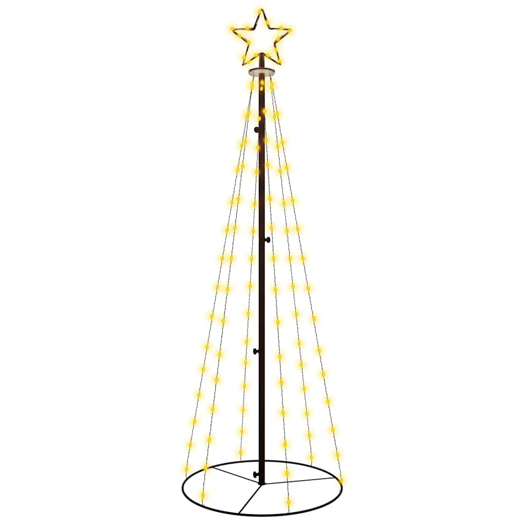 vidaXL Christmas Cone Tree Warm White 108 LEDs 70x180 cm - 180 x 70 cm