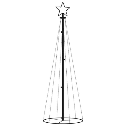 vidaXL Christmas Cone Tree Colourful 108 LEDs 70x180 cm - Multicolour - 180 x 70 cm