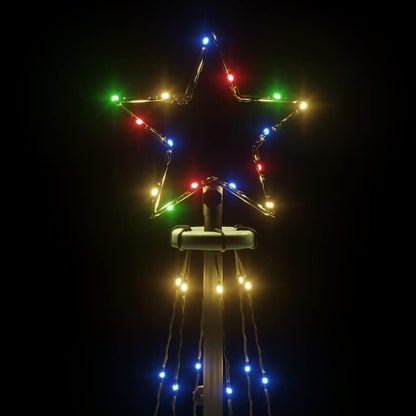vidaXL Christmas Cone Tree Colourful 108 LEDs 70x180 cm - Multicolour - 180 x 70 cm