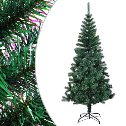 vidaXL Artificial Christmas Tree with Iridescent Tips Green 120 cm PVC - 120 x 65 cm
