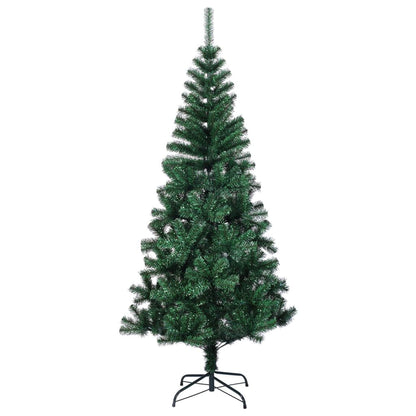 vidaXL Artificial Christmas Tree with Iridescent Tips Green 120 cm PVC - 120 x 65 cm
