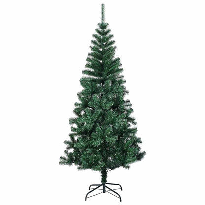 vidaXL Artificial Christmas Tree with Iridescent Tips Green 150 cm PVC - 150 x 80 cm