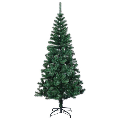 vidaXL Artificial Christmas Tree with Iridescent Tips Green 240 cm PVC - 240 x 120 cm