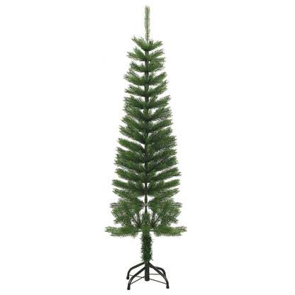 vidaXL Artificial Slim Christmas Tree with Stand 150 cm PE - Green - 150 x 46 cm
