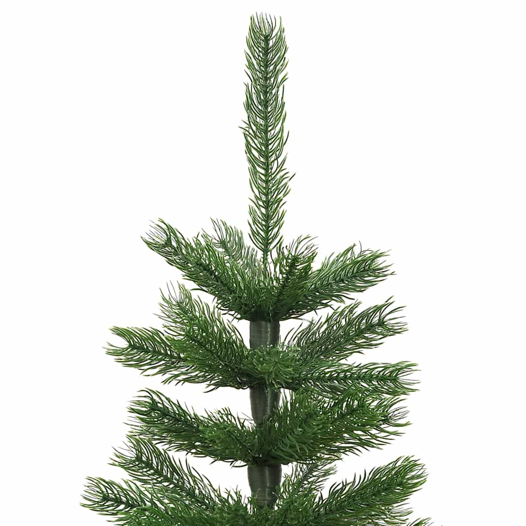 vidaXL Artificial Slim Christmas Tree with Stand 150 cm PE - Green - 150 x 46 cm