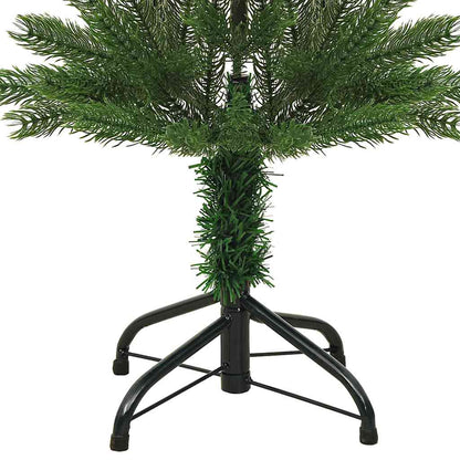 vidaXL Artificial Slim Christmas Tree with Stand 150 cm PE - Green - 150 x 46 cm