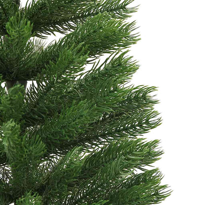 vidaXL Artificial Slim Christmas Tree with Stand 150 cm PE - Green - 150 x 46 cm