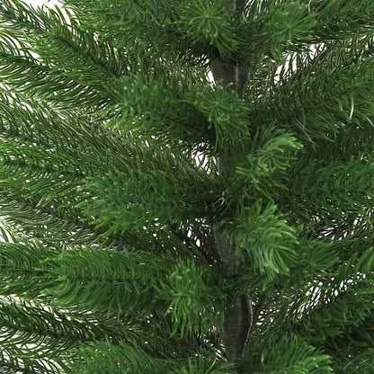 vidaXL Artificial Slim Christmas Tree with Stand 150 cm PE - Green - 150 x 46 cm