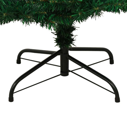 vidaXL Swirl Pre-lit Christmas Tree with Stand Green 150 cm PVC - 150 x 80 cm