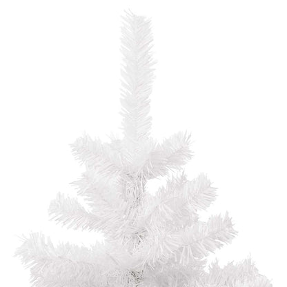 vidaXL Swirl Pre-lit Christmas Tree with Pot White 120 cm PVC - 120 x 65 cm