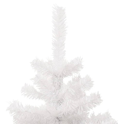 vidaXL Swirl Pre-lit Christmas Tree with Stand White 150 cm PVC - 150 x 80 cm