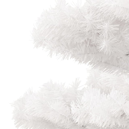 vidaXL Swirl Pre-lit Christmas Tree with Stand White 180 cm PVC - 180 x 95 cm
