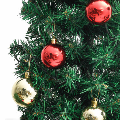 vidaXL Christmas Cactus with Stand and LED Green 150 cm PVC