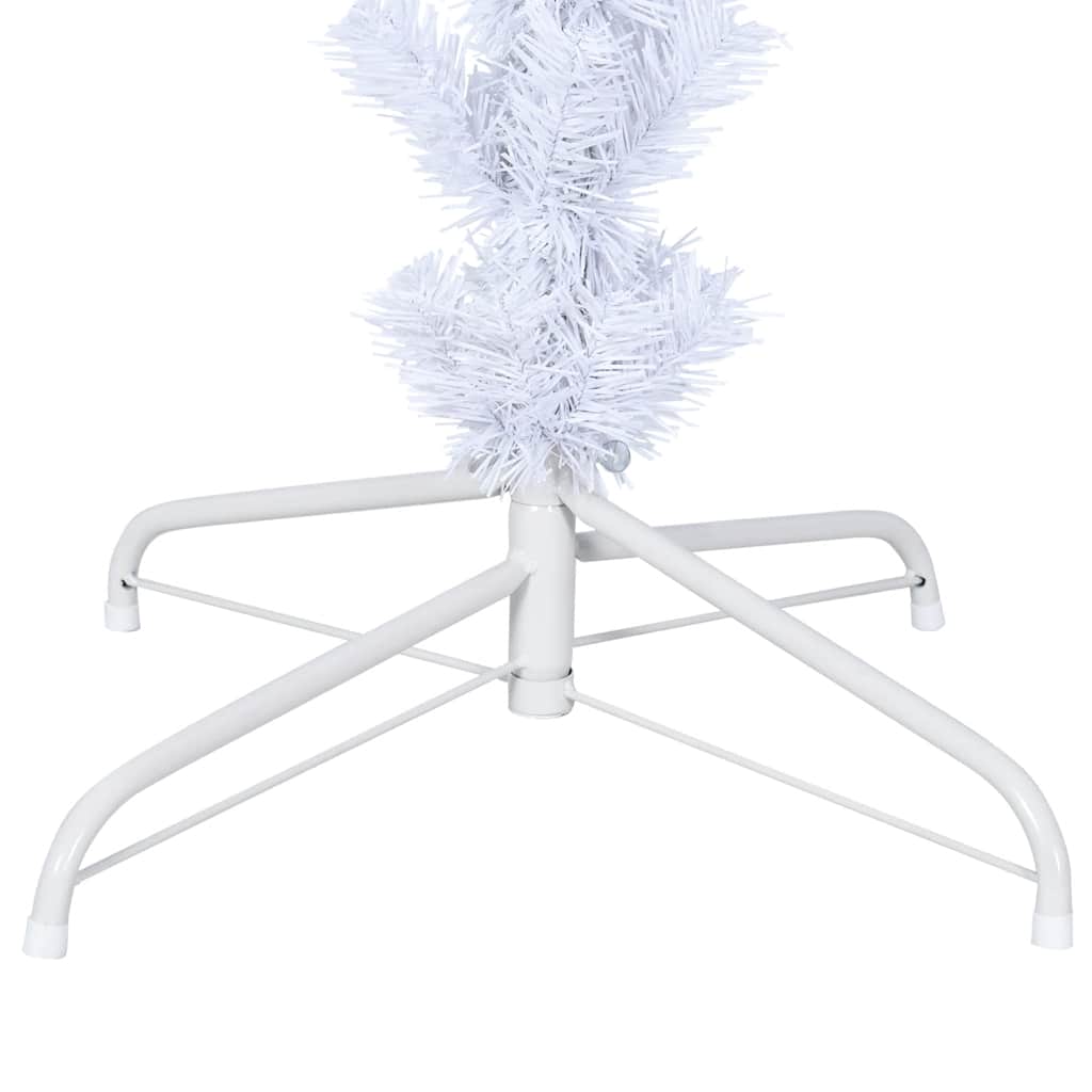 vidaXL Christmas Tree | White | PVC | Large | Decorative Inlays - 240 x 120 cm