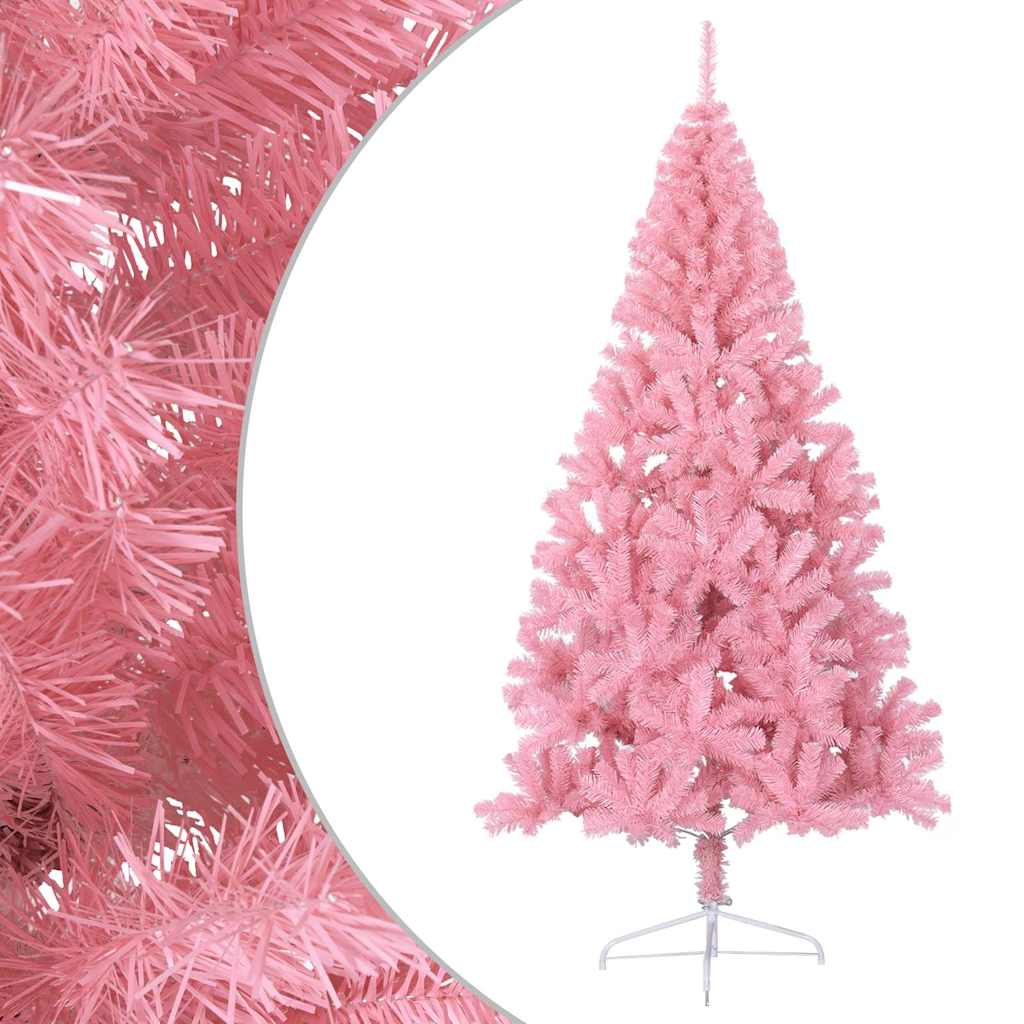 vidaXL Christmas Tree | Pink | PVC, steel | 180 cm | Christmas Tree