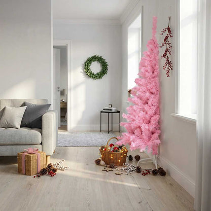 vidaXL Christmas Tree | Pink | PVC, steel | 180 cm | Christmas Tree