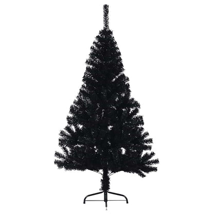 vidaXL Christmas Tree | Black | PVC, steel | Medium | Decorative Inlays - 150 cm