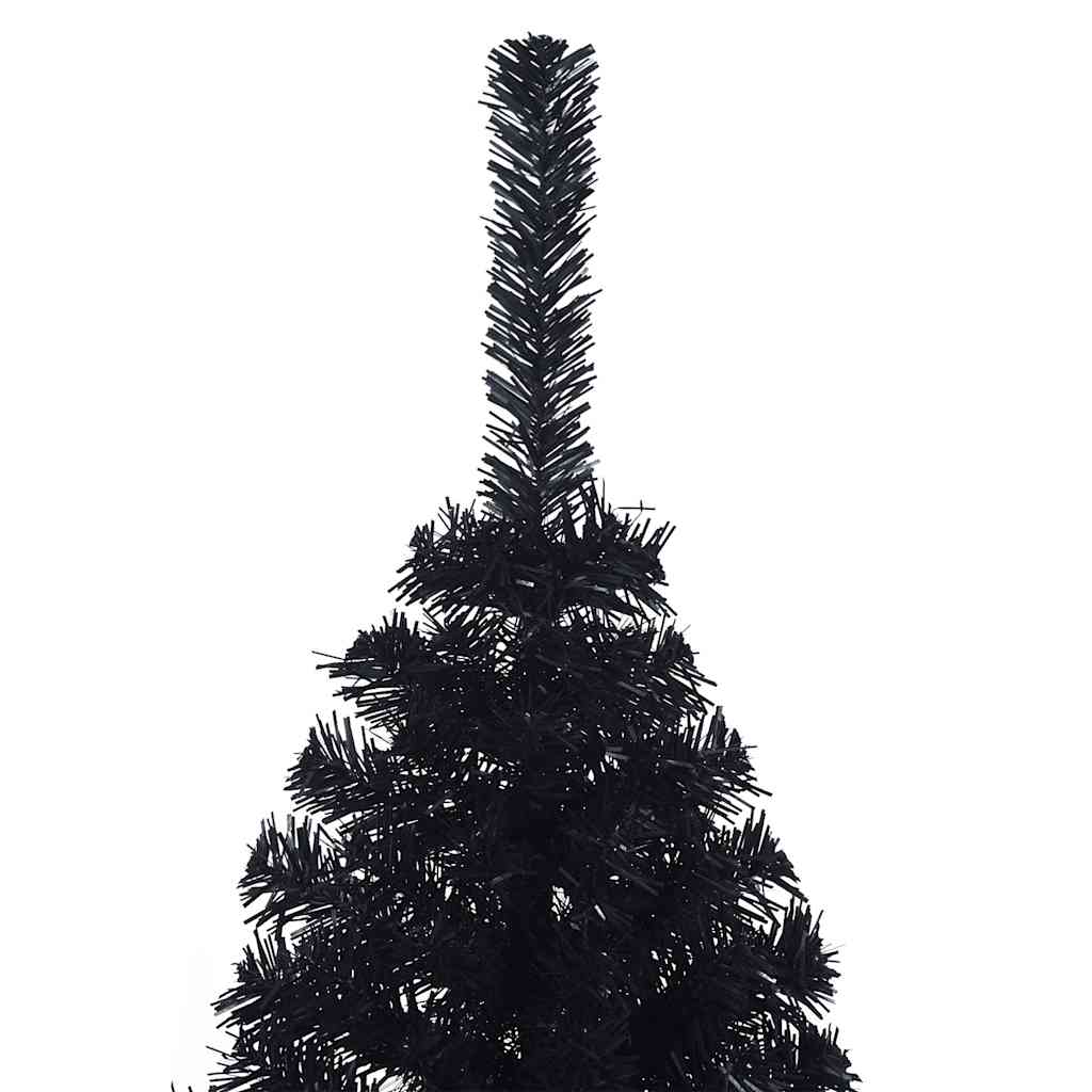 vidaXL Christmas Tree | Black | PVC, steel | Medium | Decorative Inlays - 150 cm