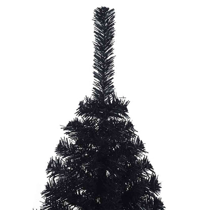 vidaXL Christmas Tree | Black | PVC, steel | Medium | Decorative Inlays - 150 cm