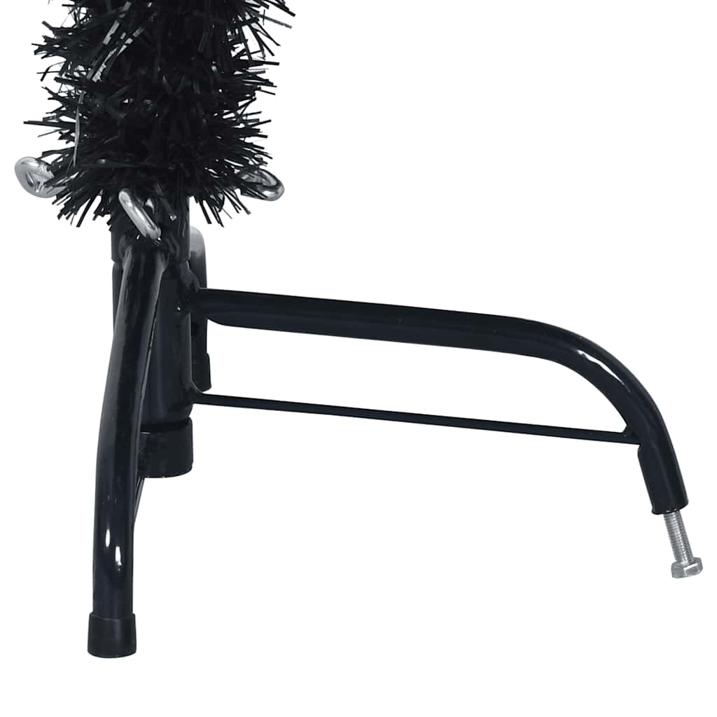 vidaXL Christmas Tree | Black | PVC, steel | Medium | Decorative Inlays - 150 cm