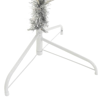 vidaXL Christmas Tree | Silver | PET | Large | Christmas Tree | Cone-shaped - 210 cm