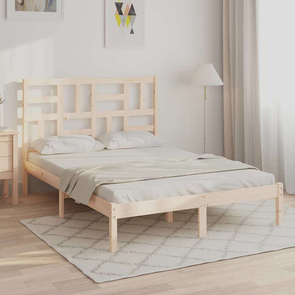 vidaXL Bed Frame without Mattress Solid Wood 160x200 cm - Brown - 205.5 x 166 x 104 cm