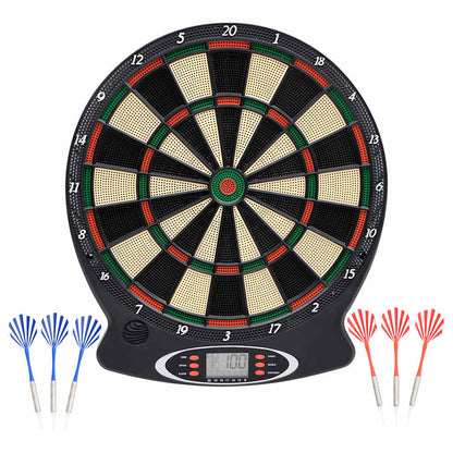 vidaXL Electric Dartboard with Darts Black Polypropylene - 63865