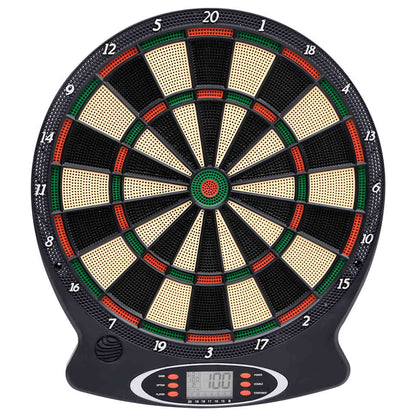 vidaXL Electric Dartboard with Darts Black Polypropylene - 63865