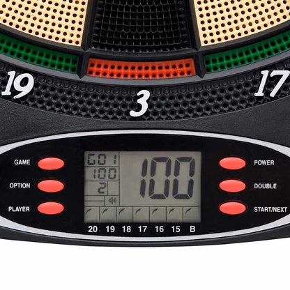 vidaXL Electric Dartboard with Darts Black Polypropylene - 63865