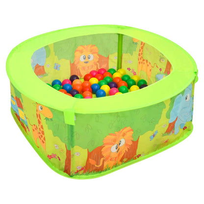 vidaXL Ball Pool with 300 Balls for Kids 75x75x32 cm - multicolour