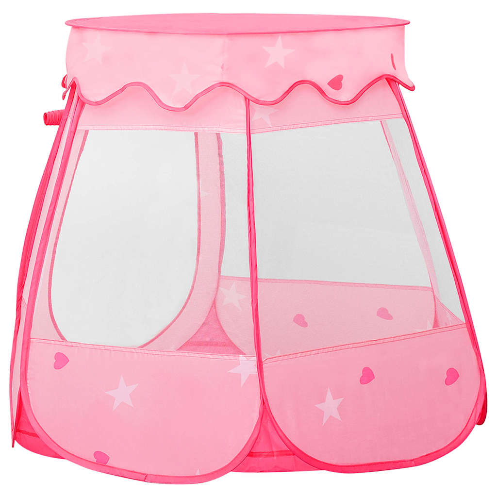 vidaXL Children Play Tent with 250 Balls Pink 102x102x82 cm - 32283