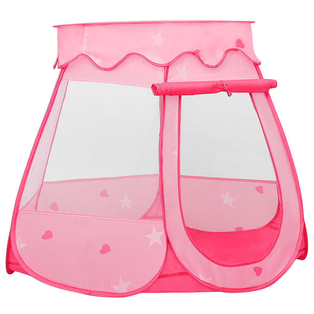vidaXL Children Play Tent with 250 Balls Pink 102x102x82 cm - 32284