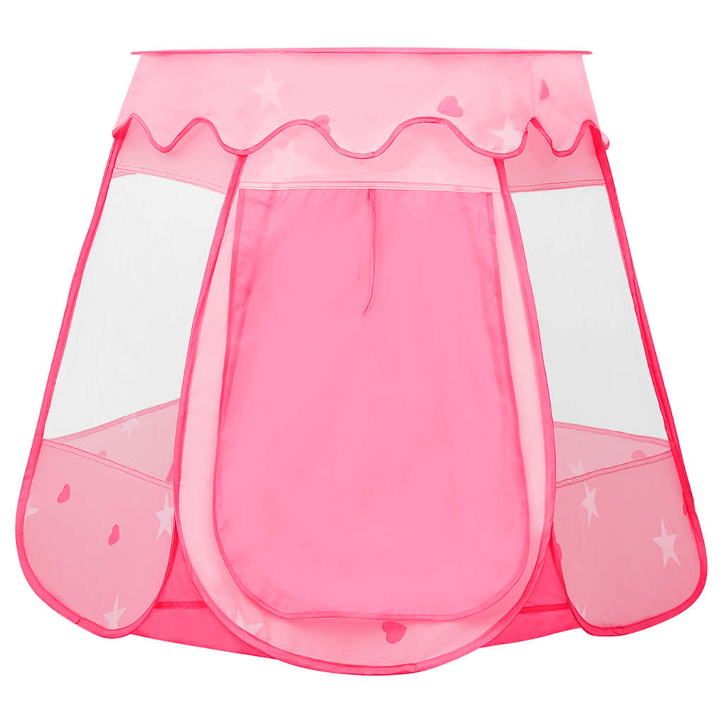 vidaXL Children Play Tent with 250 Balls Pink 102x102x82 cm - 32284