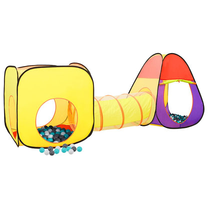 vidaXL Children Play Tent with 250 Balls Multicolour 255x80x100 cm - 32294
