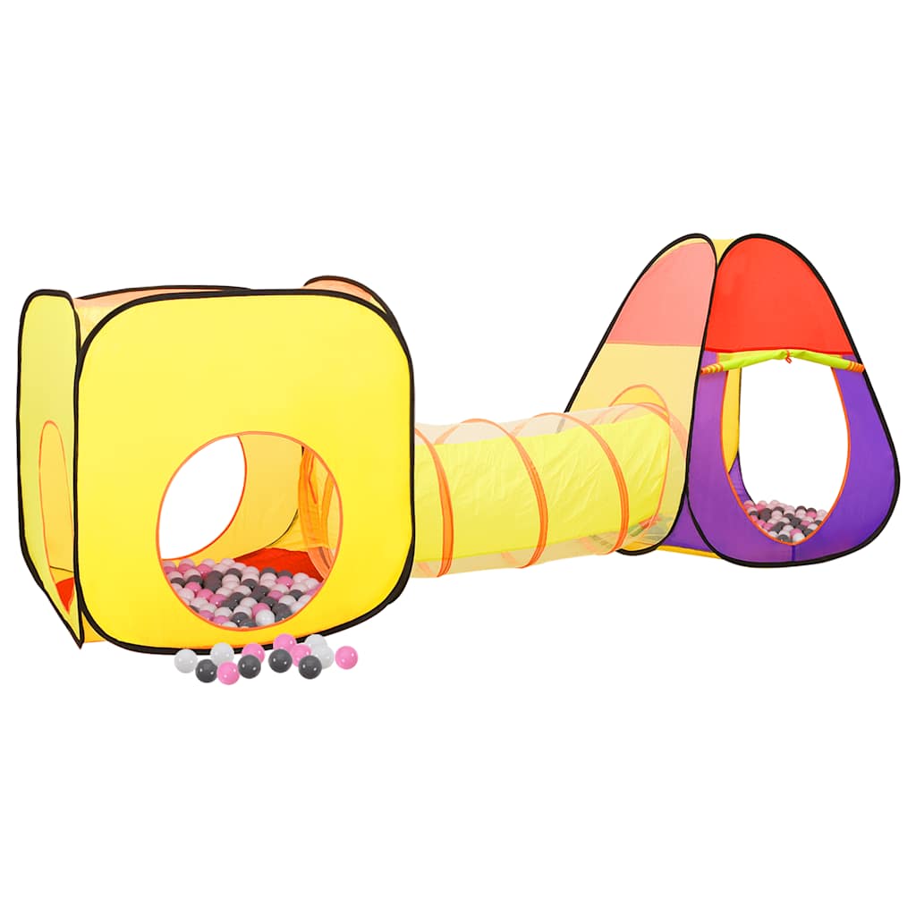 vidaXL Children Play Tent with 250 Balls Multicolour 255x80x100 cm - 32307