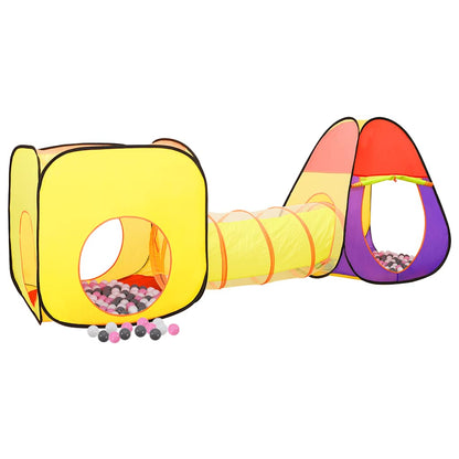vidaXL Children Play Tent with 250 Balls Multicolour 255x80x100 cm - 32307