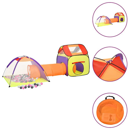 vidaXL Children Play Tent with 250 Balls Multicolour 338x123x111 cm - 32316