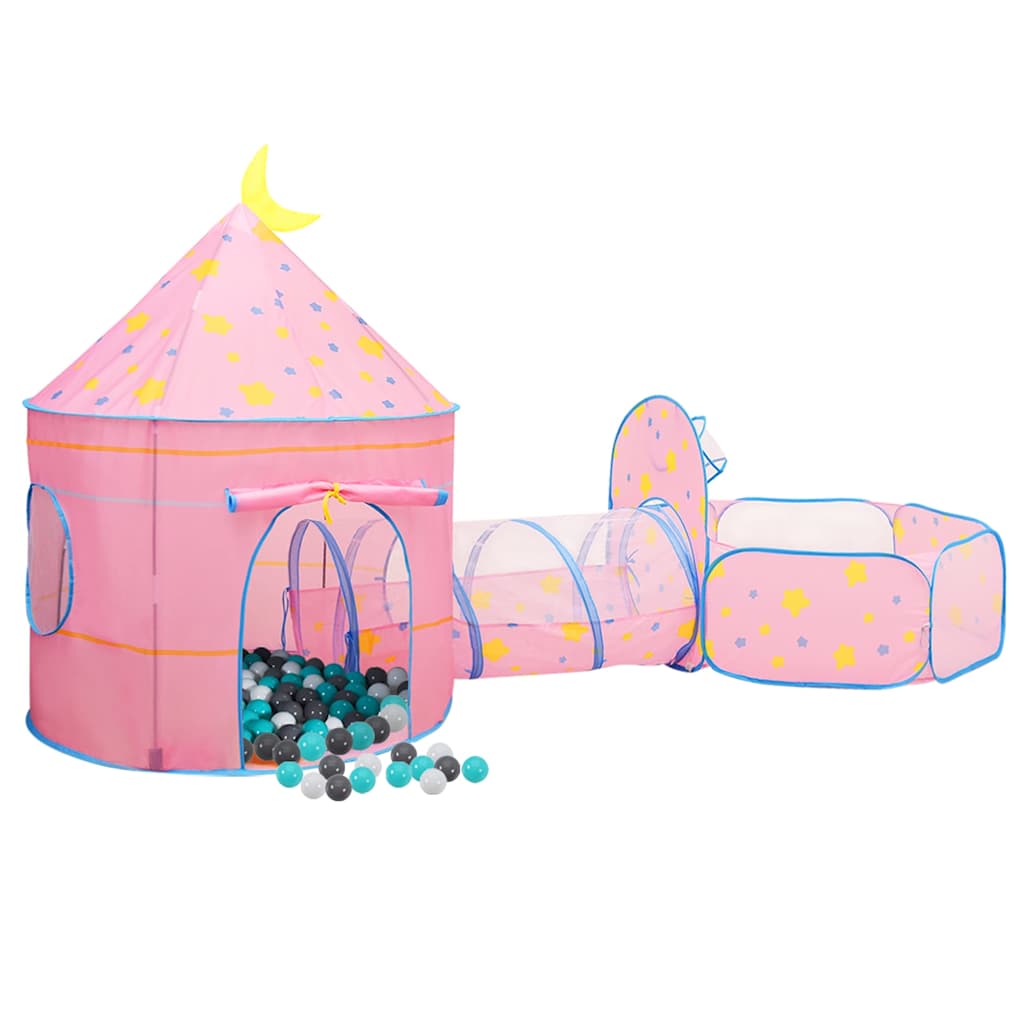 vidaXL Children Play Tent with 250 Balls Pink 301x120x128 cm - 32328