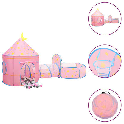 vidaXL Children Play Tent with 250 Balls Pink 301x120x128 cm - 32329