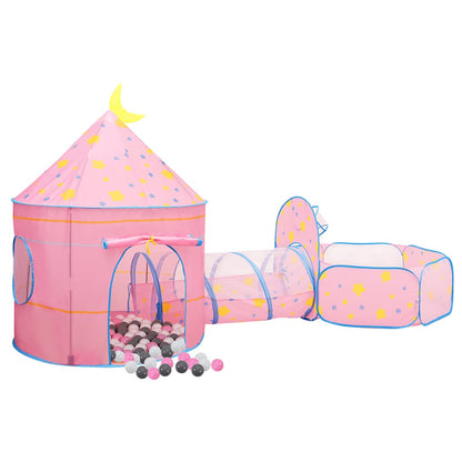 vidaXL Children Play Tent with 250 Balls Pink 301x120x128 cm - 32329