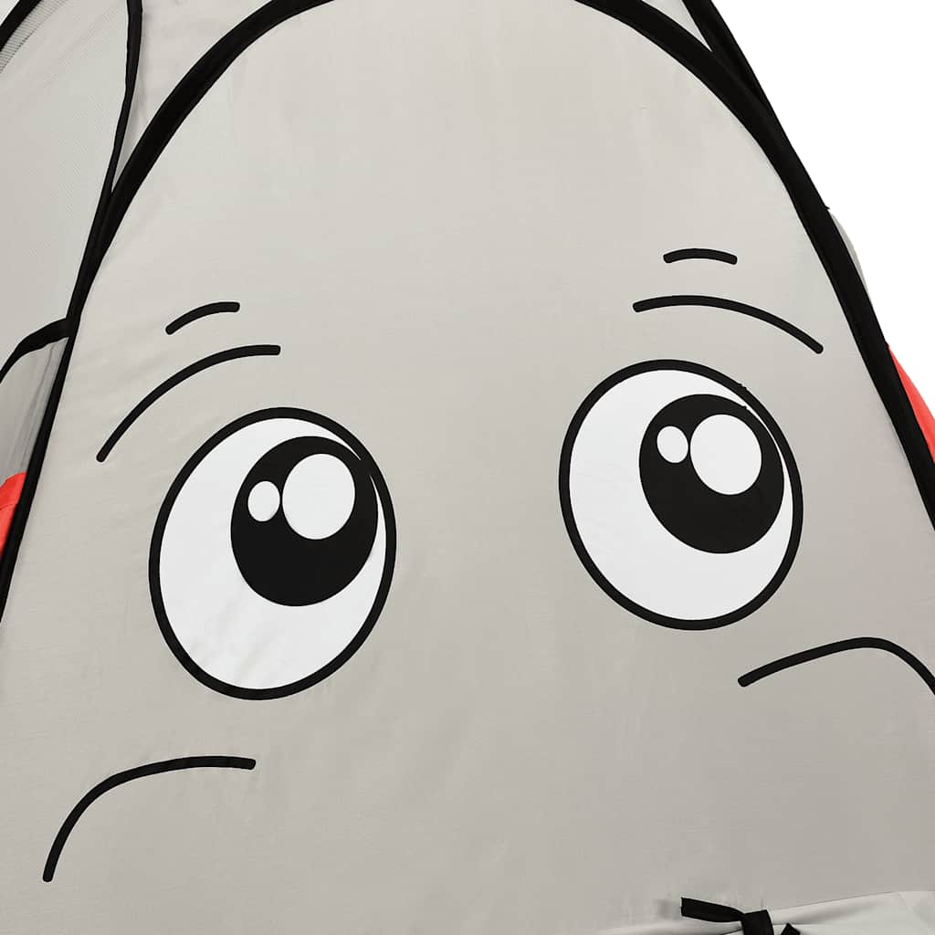 vidaXL Elephant Children Play Tent with 250 Balls Grey 174x86x101 cm - 32331