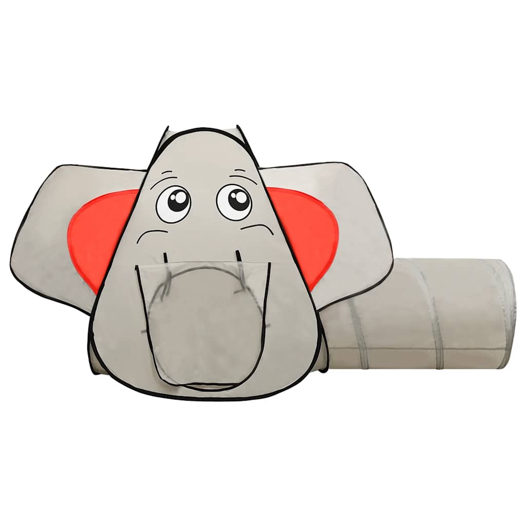 vidaXL Elephant Children Play Tent with 250 Balls Grey 174x86x101 cm - 32332